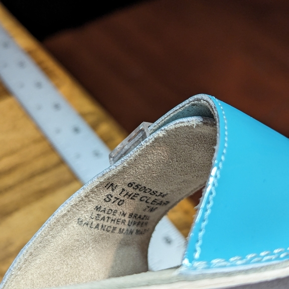 Dr.Scholl’s In The Clear Turquoise Casual Slide Sandal - Picture 4 of 9